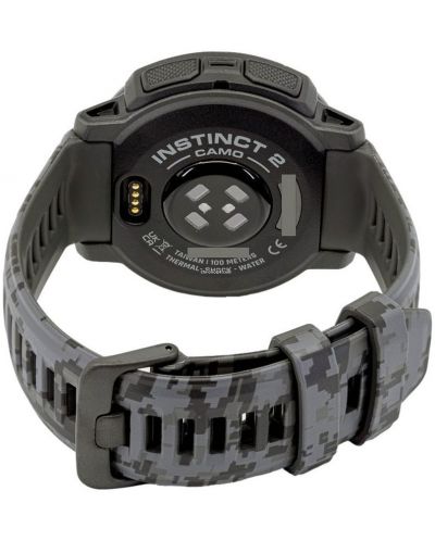 Смарт часовник Garmin - Instinct 2 Camo, 45mm, графит - 3